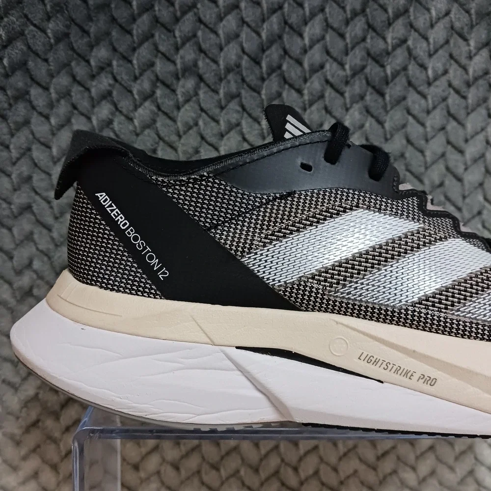 Adidas Adizero Boston 12 Black Carbon Women's Walking Running Shoes Size 7